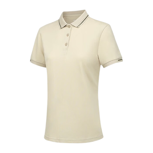 李宁正品 新款 Lining 夏季 APLT084 女子休闲宽松透气翻领短袖 POLO衫
