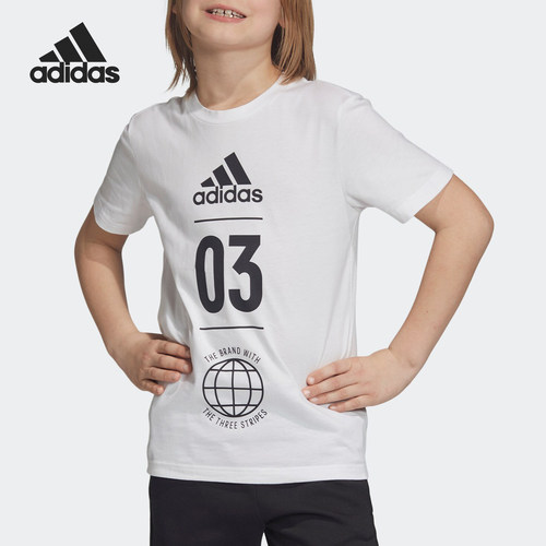 Adidas/阿迪达斯正品当季新款 男小-大童YB SID TEE短袖T恤DV1704