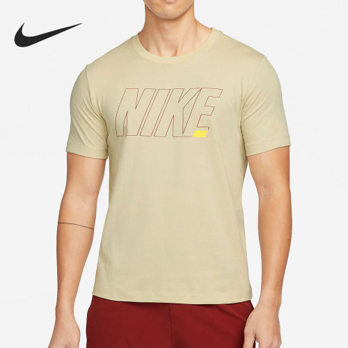 Nike/耐克正品2025男士运动透气圆领套头印花短袖DM6256-206