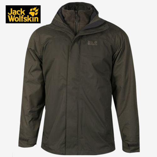 Jack wolfskin/狼爪2021新款男子户外运动休闲保暖冲锋衣1108341
