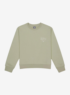 New Balance/NB正品运动女子时尚潮流圆领卫衣套头衫AWT41300-OVN