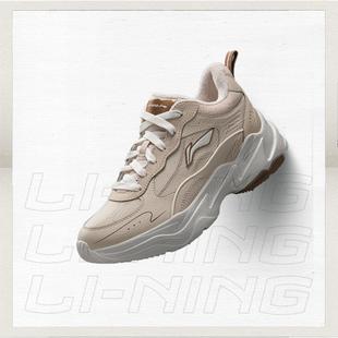AGLV282 DEFENDER女子减震回弹加绒保暖低帮运动休闲鞋 李宁正品