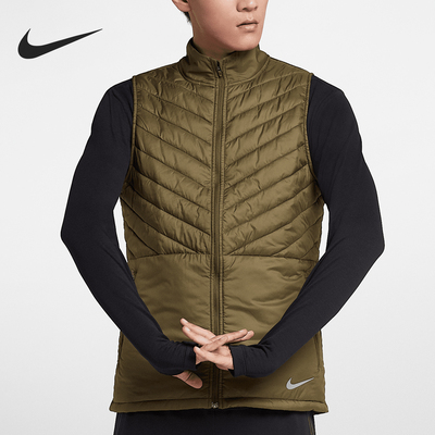 Nike/耐克正品新款男士时尚简约跑步运动棉马甲AH0547-395