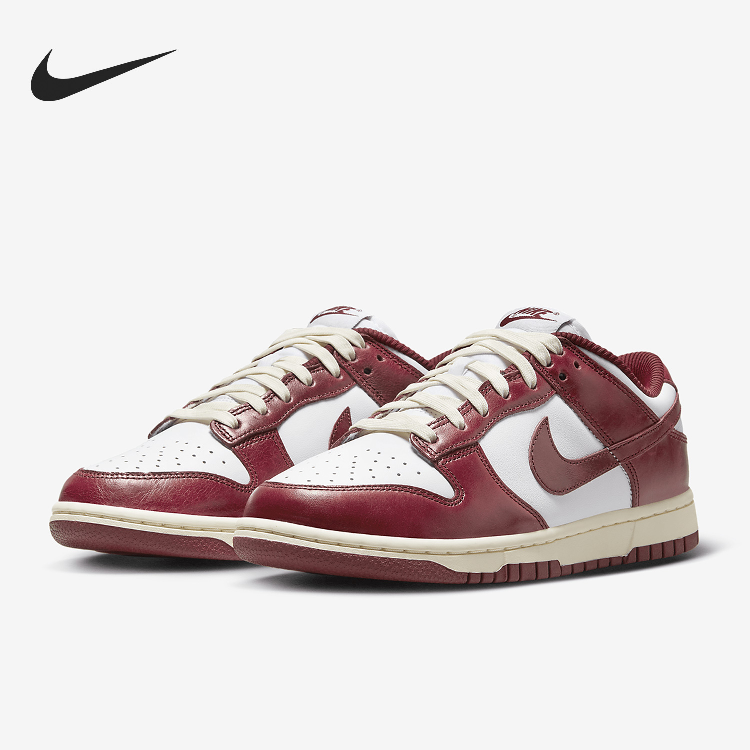 Nike/耐克正品Dunk Low PRM女士系带运动休闲鞋FJ4555-100