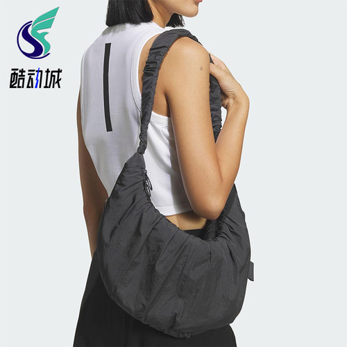 Adidas/阿迪达斯正品2026年春季女士经典运动收纳便携挎包JZ2143