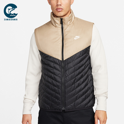 Nike/耐克正品Therma-FIT 男士运动拼接保暖立领棉马甲FB8202-010