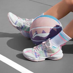 李宁正品新款音速男女大童轻盈缓震稳定耐磨运动篮球鞋YKBS046