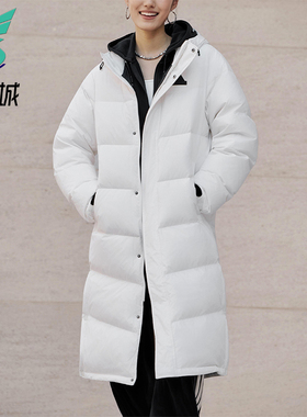 Adidas/阿迪达斯正品2025男女休闲户外运动保暖长款羽绒服KF6745