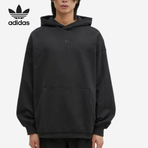 Adidas/阿迪达斯正品三叶草新款男女同款针织连帽套头卫衣JC9572
