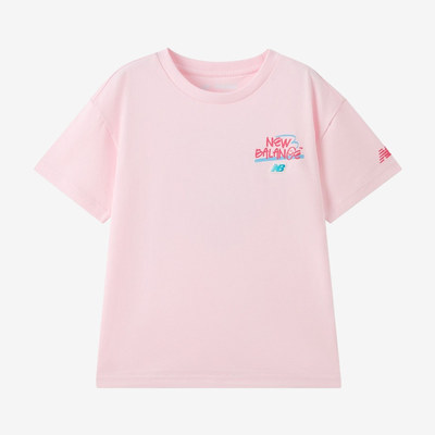 New Balance新百伦正品儿童凉感圆领短袖休闲T恤7EG2E043-LPK