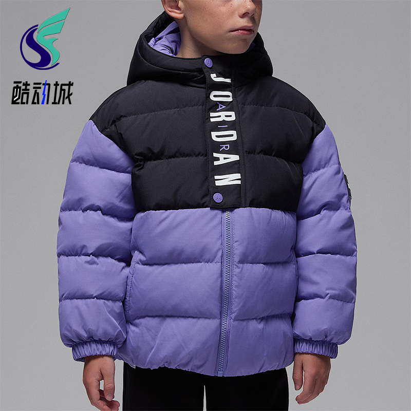 Nike/耐克正品2025冬季小童轻巧连帽拉链复古羽绒服IR0017-555