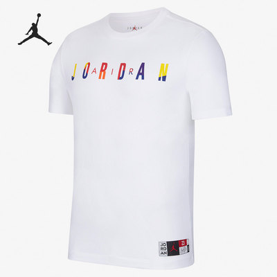 Nike/耐克正品JORDAN 男子圆领宽松夏季透气短袖DA6768-010