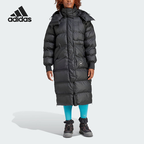 Adidas/阿迪达斯正品SMC女子时尚长款抗风保暖运动棉服HZ9130
