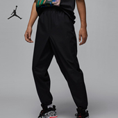 耐克正品 JORDAN男士 梭织束脚训练热身长裤 Nike HF9891 010