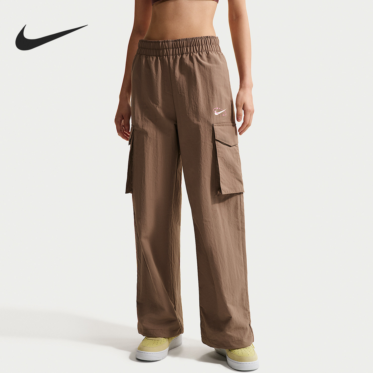 Nike/耐克正品Sportswear女士复古防晒中腰工装长裤IR7567-214