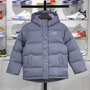 女大童防风保暖宽松休闲羽绒服YYMU054 新款 2024冬季 李宁正品