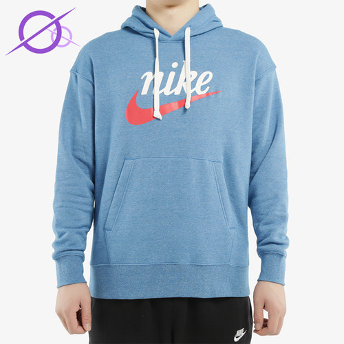 Nike/耐克正品2025冬季款男士休闲连帽套头印花卫衣BV2934-484