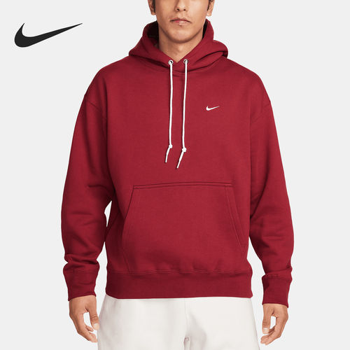 Nike/耐克正品新款男士加绒复古宽松透气针织卫衣DX1355-677