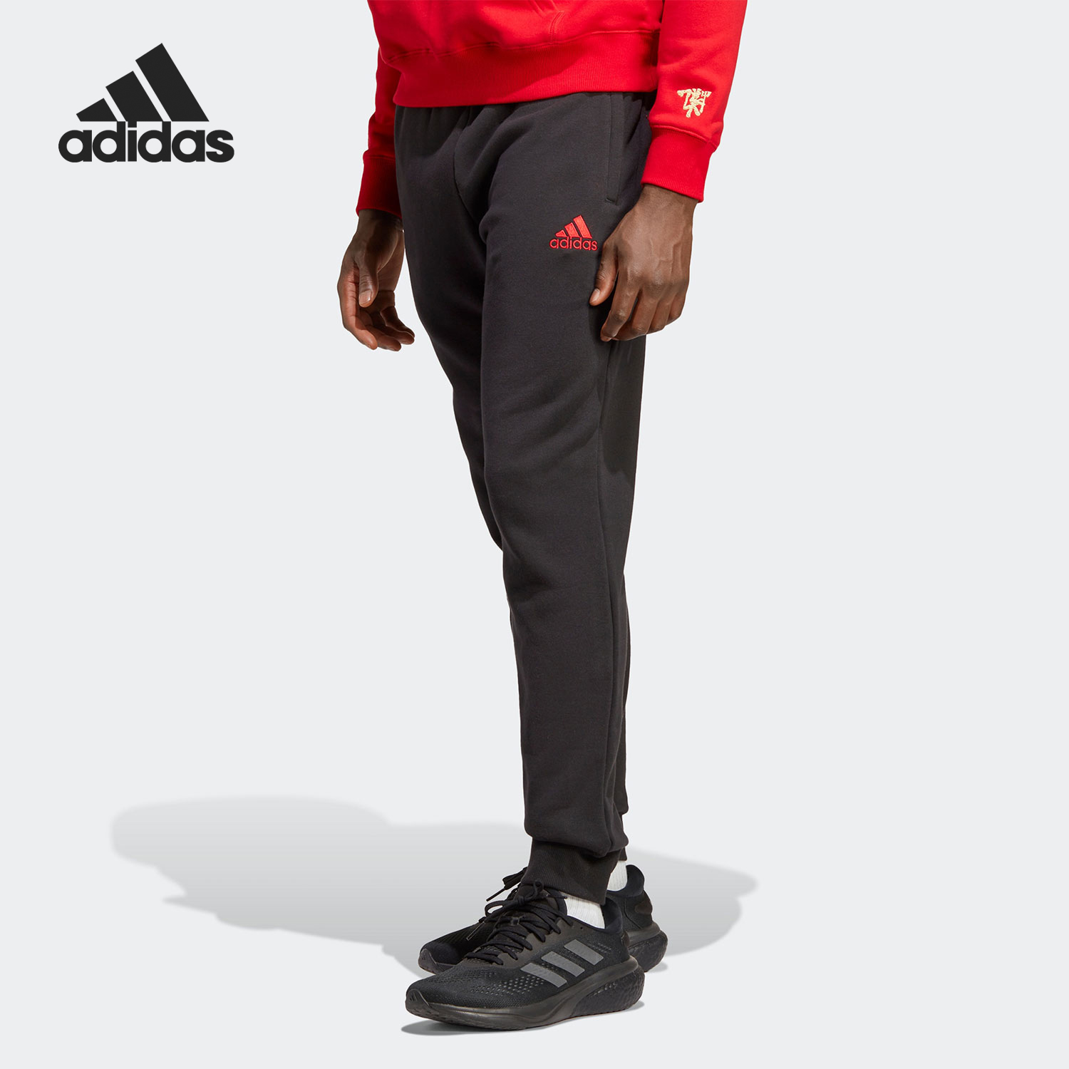 Adidas/阿迪达斯正品新款男士针织休闲运动足球长裤HT1998