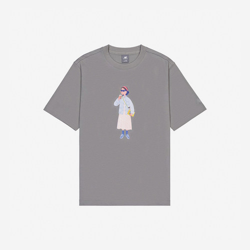 New Balance/NB正品夏季新款男女宽松透气圆领短袖T恤NEE28093-GR