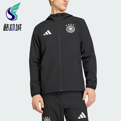 Adidas/阿迪达斯正品TIRO新款男黑色足球跑步经典夹克外套JZ9326