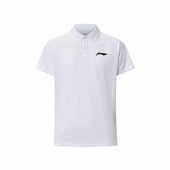 羽毛球系列男女简约薄款 透气运动短袖 POLO衫 李宁正品 APLU961