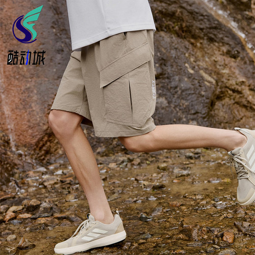 Adidas/阿迪达斯正品夏季男士宽松户外防晒运动工装短裤KE5023