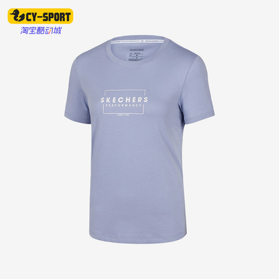Skechers/斯凯奇正品新款女子时尚舒适透气运动短袖T恤 P222W038