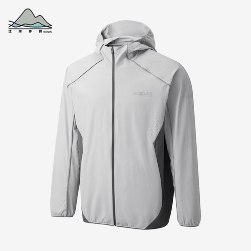 Adidas/阿迪达斯正品DRYWV连帽拉链长袖夹克经典男夹克外套KQ5301