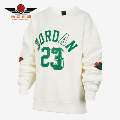 耐克大童圆领针织印花宽松卫衣