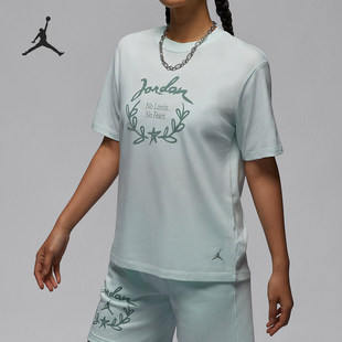 FN5755 JORDAN女士圆领透气针织印花短袖 394 耐克正品 Nike