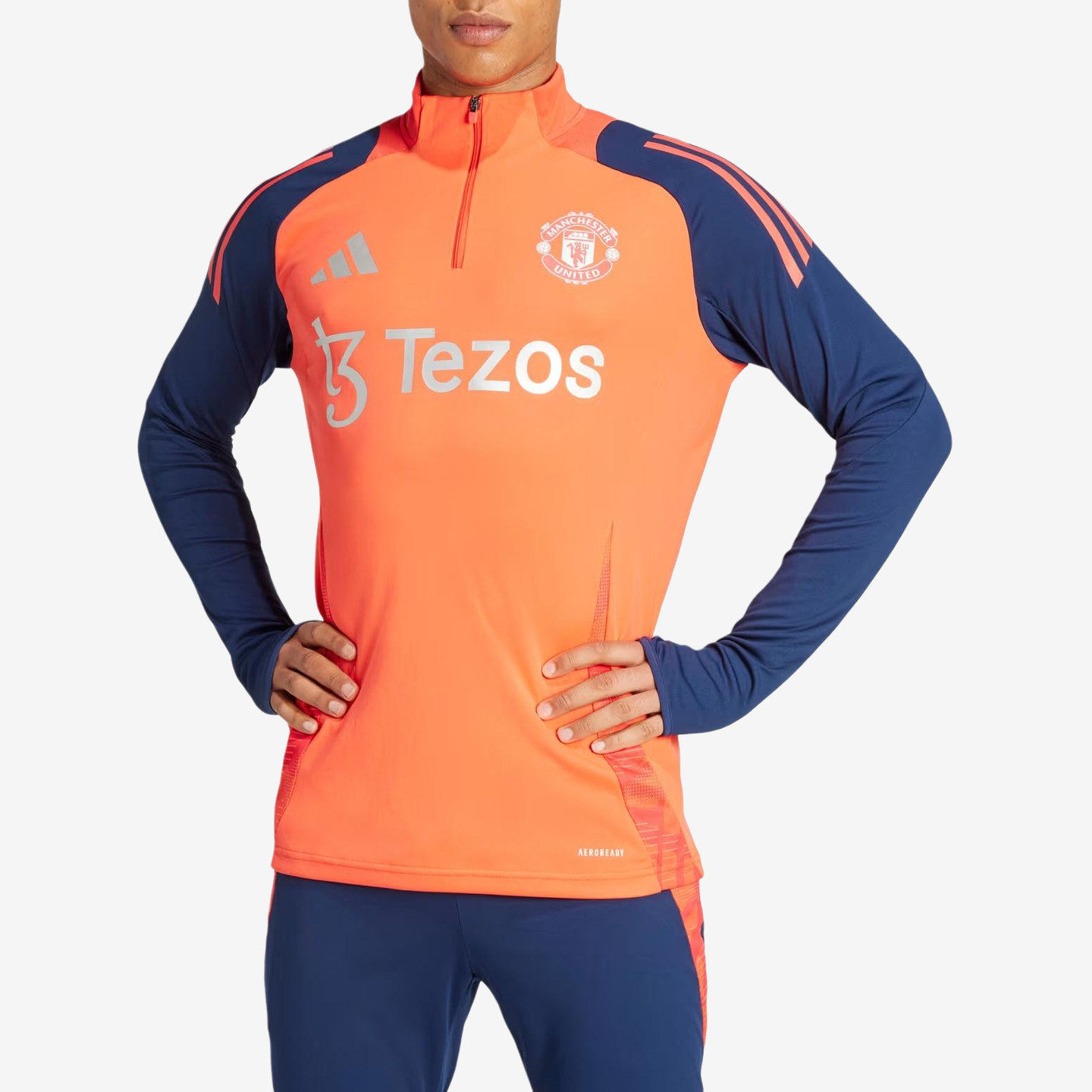 Adidas阿迪达斯正品Manchester United男修身长袖卫衣IT4240