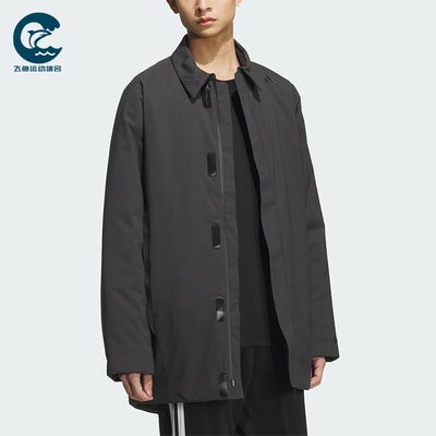 Adidas/阿迪达斯正品2025秋季款男士日常保暖中长款棉服KC2518