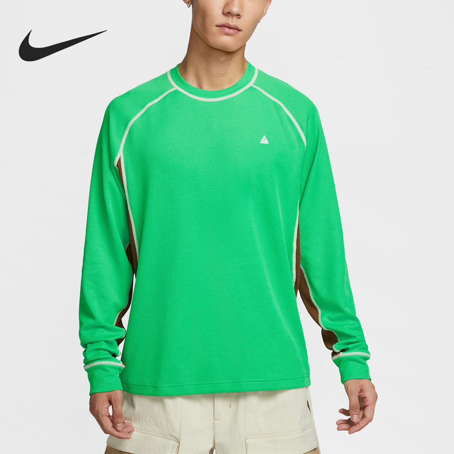 Nike/耐克正品2025秋季款男士针织透气圆领长袖HV0586-388