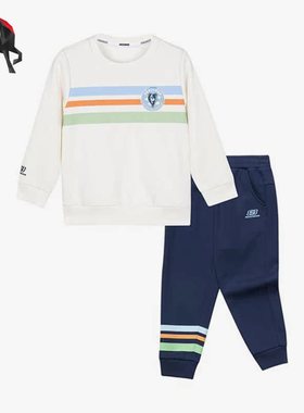 Skechers/斯凯奇正品春季儿童运动卫衣长裤套装L123B026-0074