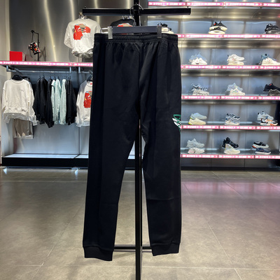 Lining/李宁正品羽毛球系列男子针织宽松舒适束脚运动长裤AKLR127