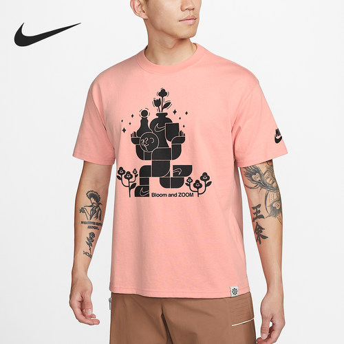 Nike/耐克正品男士图案印花圆领套头休闲短袖T恤DQ1011-824