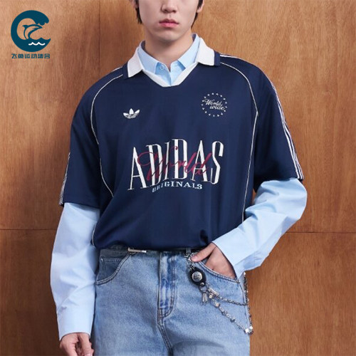 Adidas/阿迪达斯正品三叶草针织宽松休闲潮流短袖POLO衫KY2192