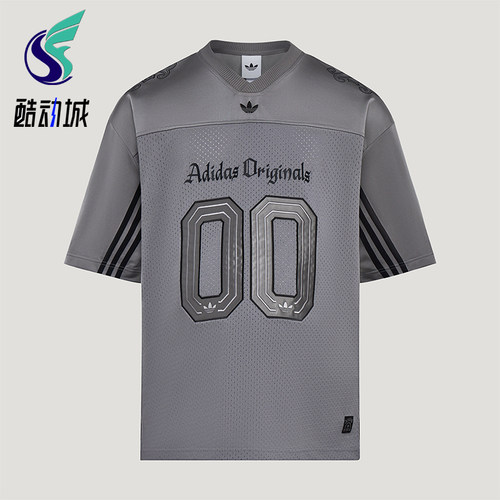 Adidas/阿迪达斯正品三叶草男士印花运动V领短袖T恤LD3866