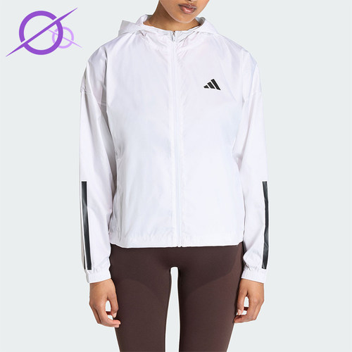 Adidas/阿迪达斯正品HYG WINDY女士运动宽松连帽经典夹克KC7655
