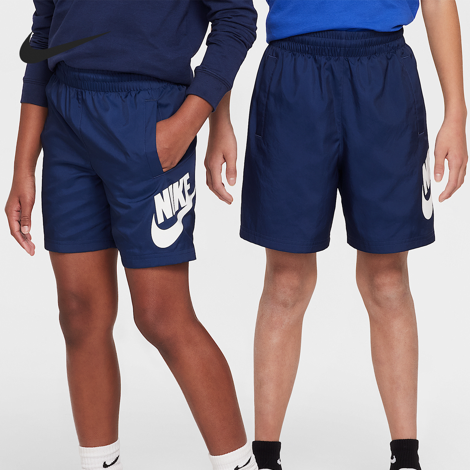 Nike/耐克正品Sportswear大童梭织宽松透气短裤HF8138-410