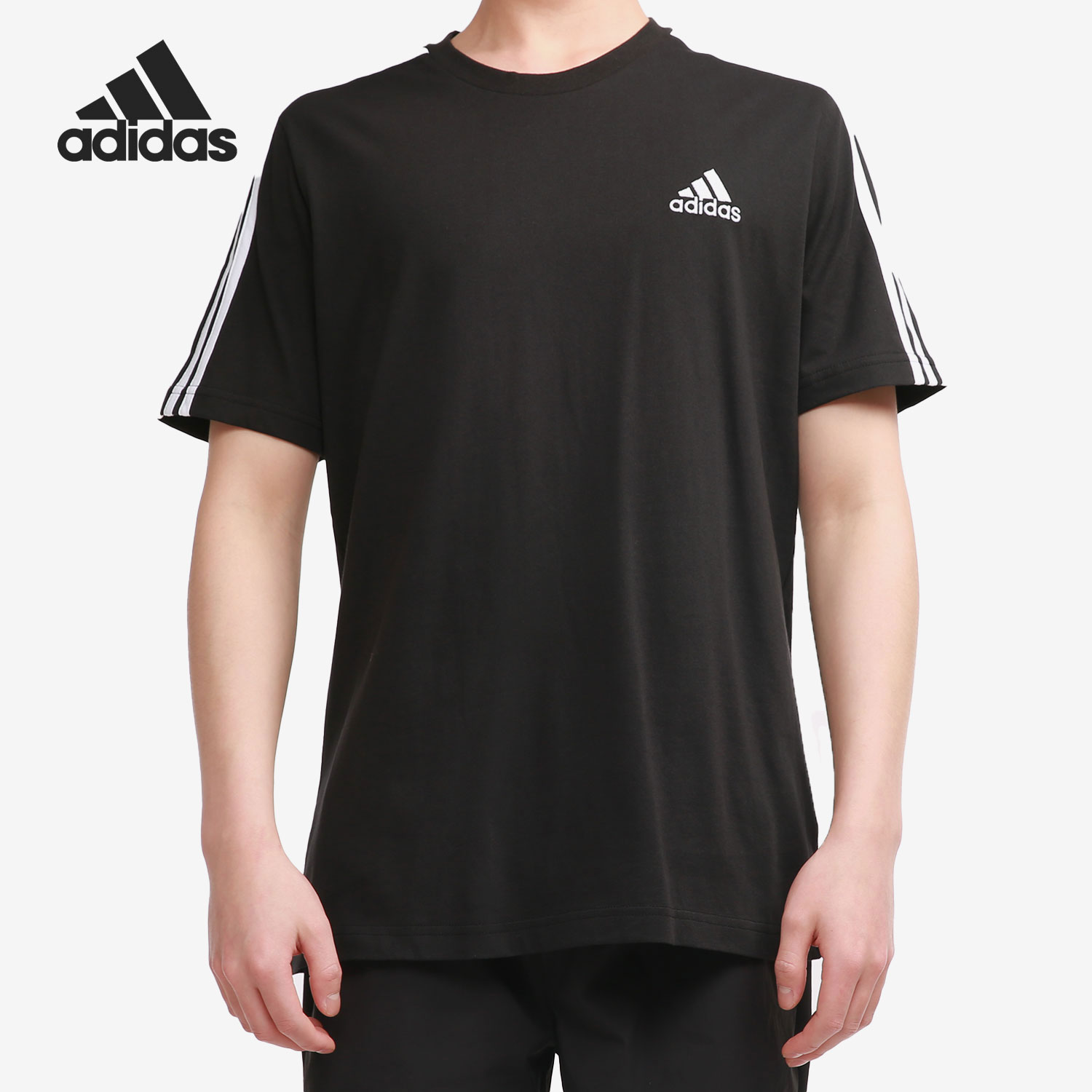 Adidas/阿迪达斯正品短袖男子当季新款休闲半袖运动T恤GL3732