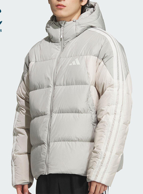 Adidas/阿迪达斯正品3S PUFF D JKT男士连帽保暖休闲羽绒服KC2496