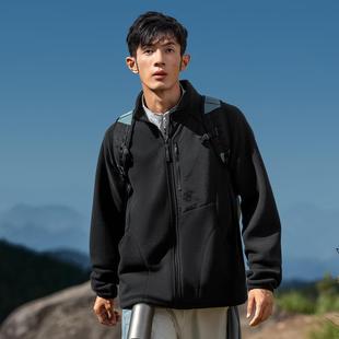 李宁正品 CF溯男子防泼水宽松休闲加绒保暖立领夹克外套AWDV917