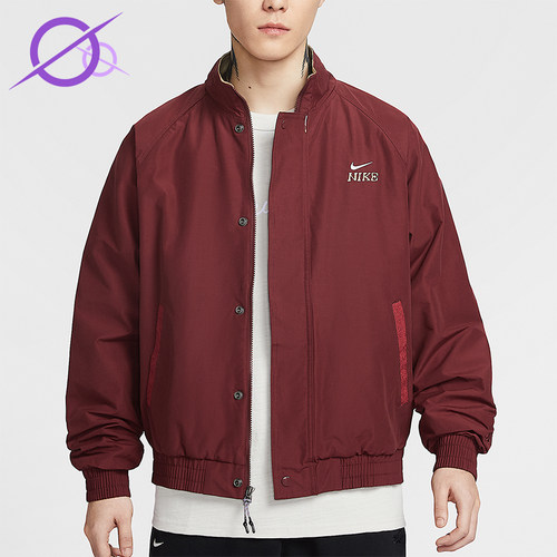Nike/耐克正品2025冬季款男士日常立领刺绣休闲外套IQ3705-613