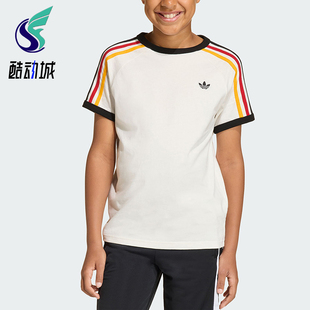 Adidas/阿迪达斯正品三叶草3STRIPEST-SHIRT经典短袖T恤KQ8369