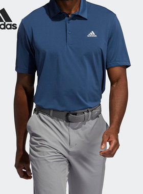Adidas/阿迪达斯正品男子弹力透气高尔夫运动POLO衫 GM4133