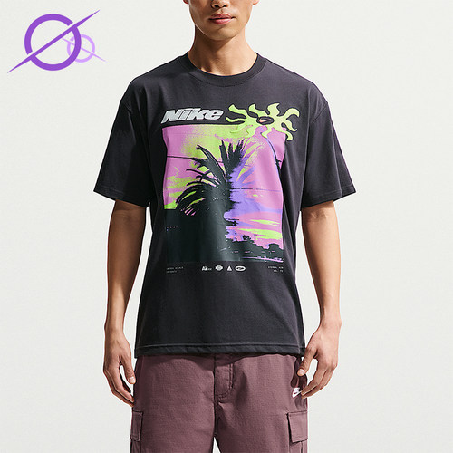 Nike/耐克正品夏季男士透气时尚印花潮流休闲短袖T恤IH1372-045