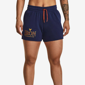 安德玛正品 1380189 夏季 女子宽松休闲运动训练透气短裤 410 新款