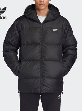 Adidas/阿迪达斯正品三叶草男子保暖休闲双面穿羽绒服FL0009